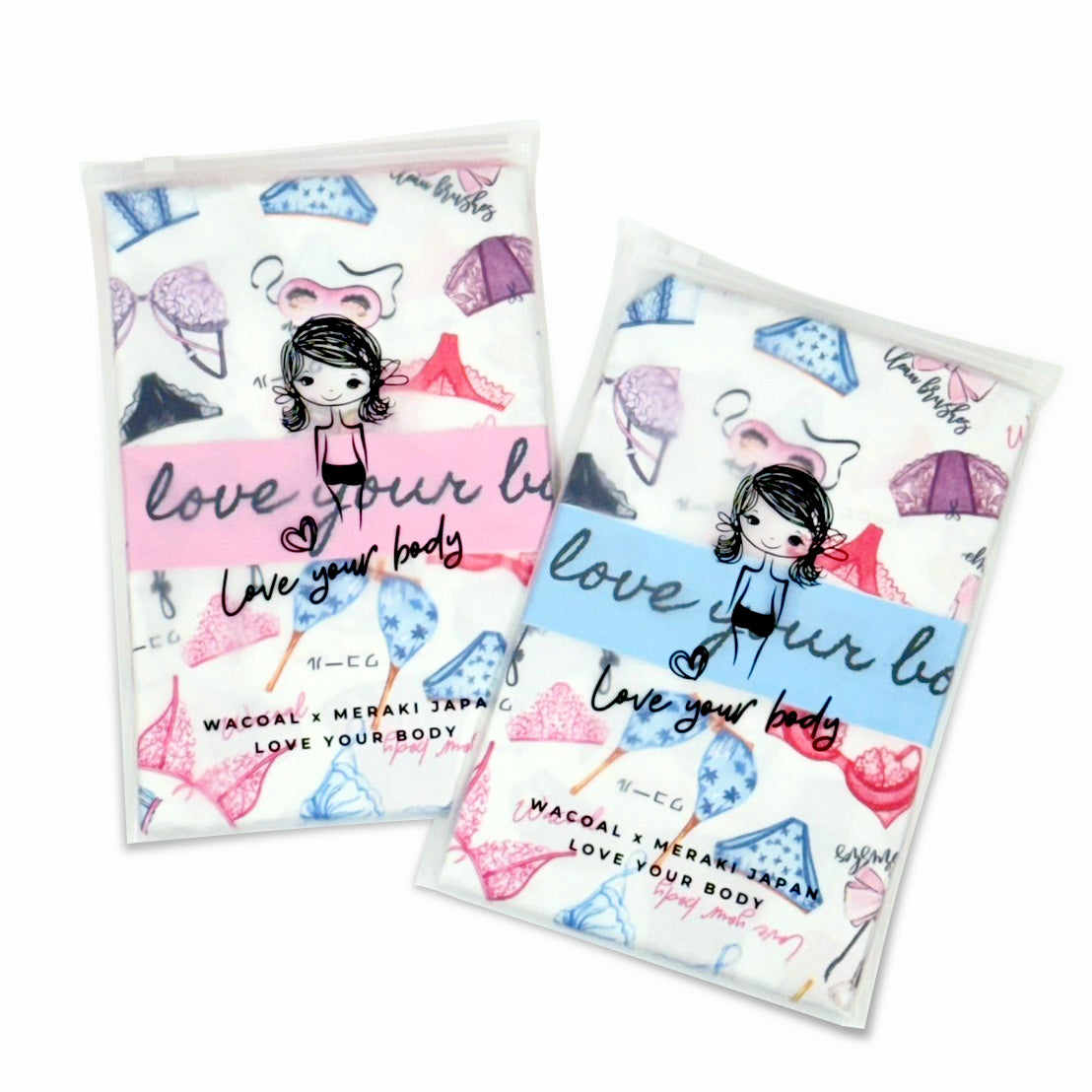 Wacoal x Meraki Twilly and Scarf Set เซตผ้าคลุมไหล่และทวิลลี่ รุ่น WW1207 สีฟ้า (PE)