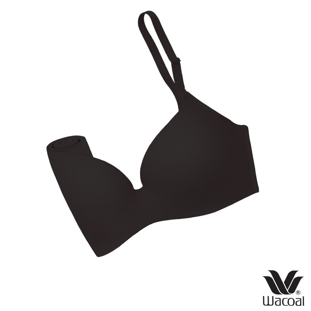 Wacoal Mood Travel Bra บราม้วนได้ ไร้โครง รุ่น MM1243 สีดำ (BL)