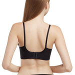 Wacoal Mood Travel Bra Comfy Frameless Bra Roll Up Bra Model MM1E70 Black (BL)