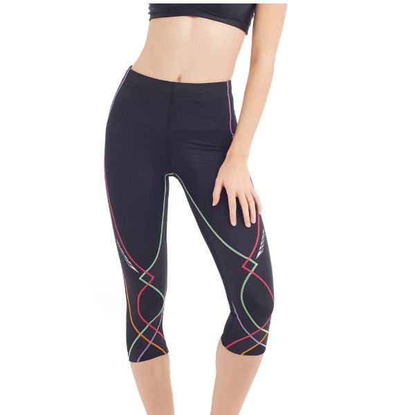 CW-X Stabilyx Compression Tight Women กางเกงกระชับกล้ามเนื้อ ผู้หญิง รุ่น IC9165 สีม่วงออกแดง (VI)