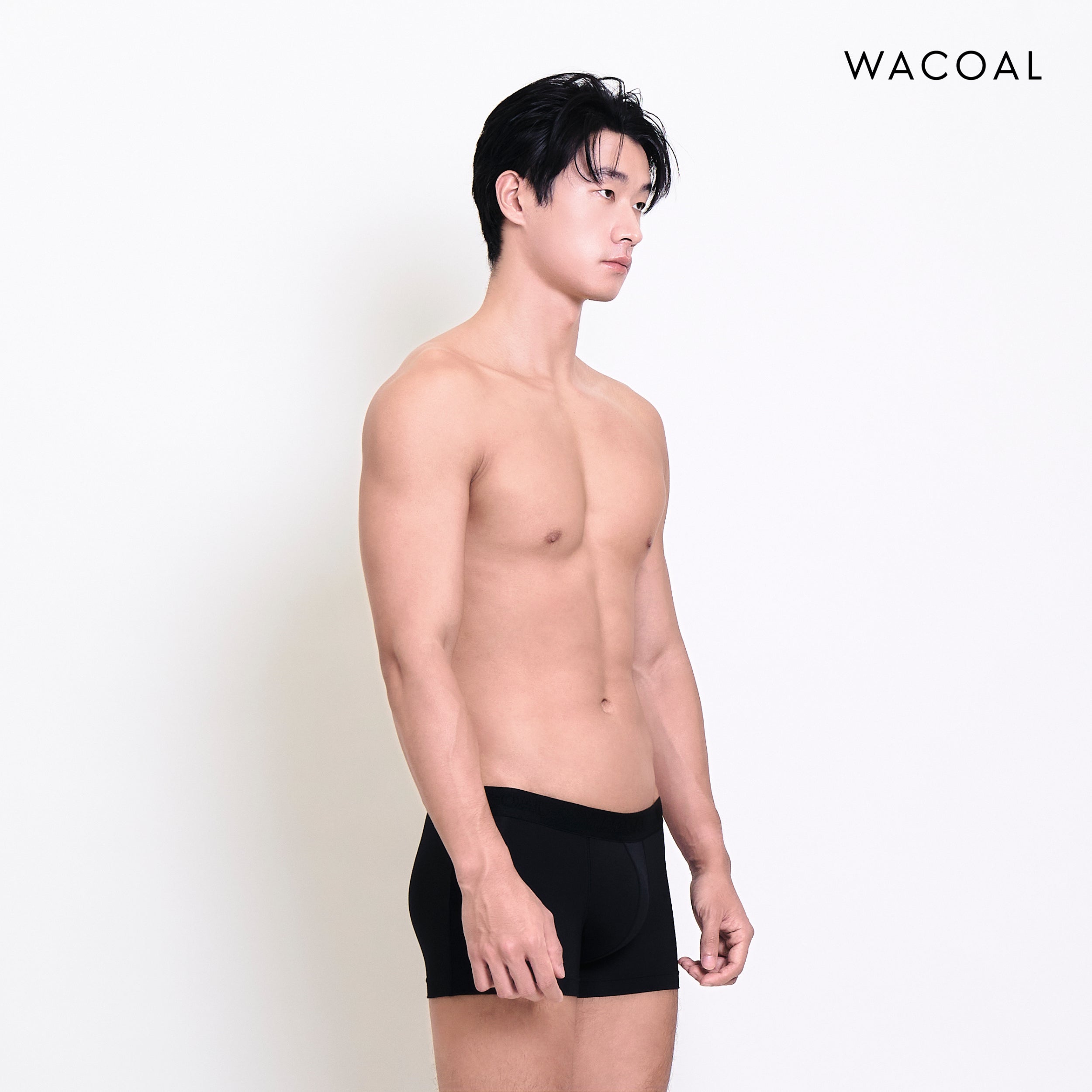 Wacoal กางเกงในผู้ชาย BAMBOO FILAGEN (BOXER) รุ่น WXU407 สีดำ (BL)