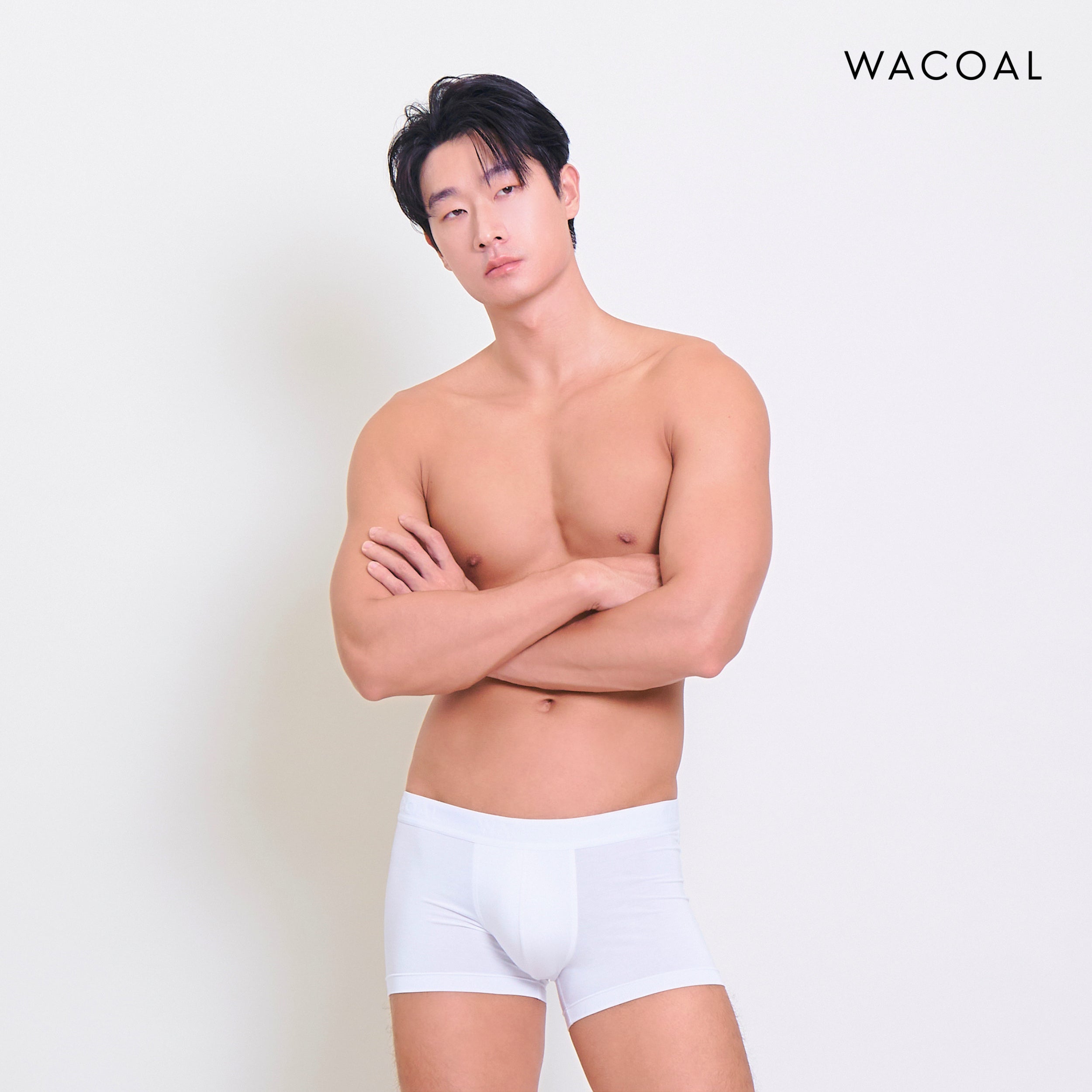 Wacoal กางเกงในผู้ชาย BAMBOO FILAGEN (BOXER) รุ่น WXU407 สีขาว (WH)