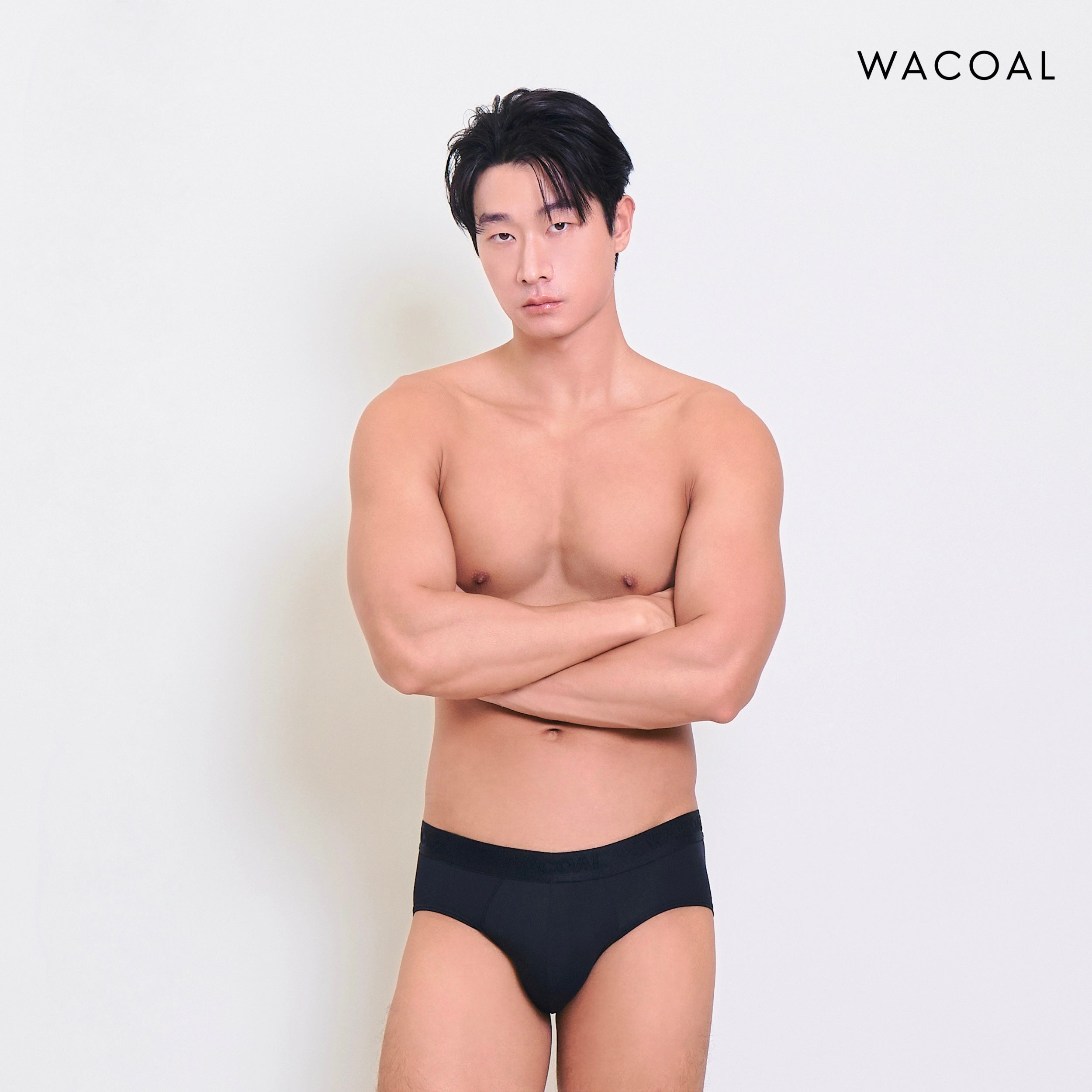 Wacoal กางเกงในผู้ชาย BAMBOO FILAGEN (BIKINI) รุ่น WXU303 สี ดำ (BL)