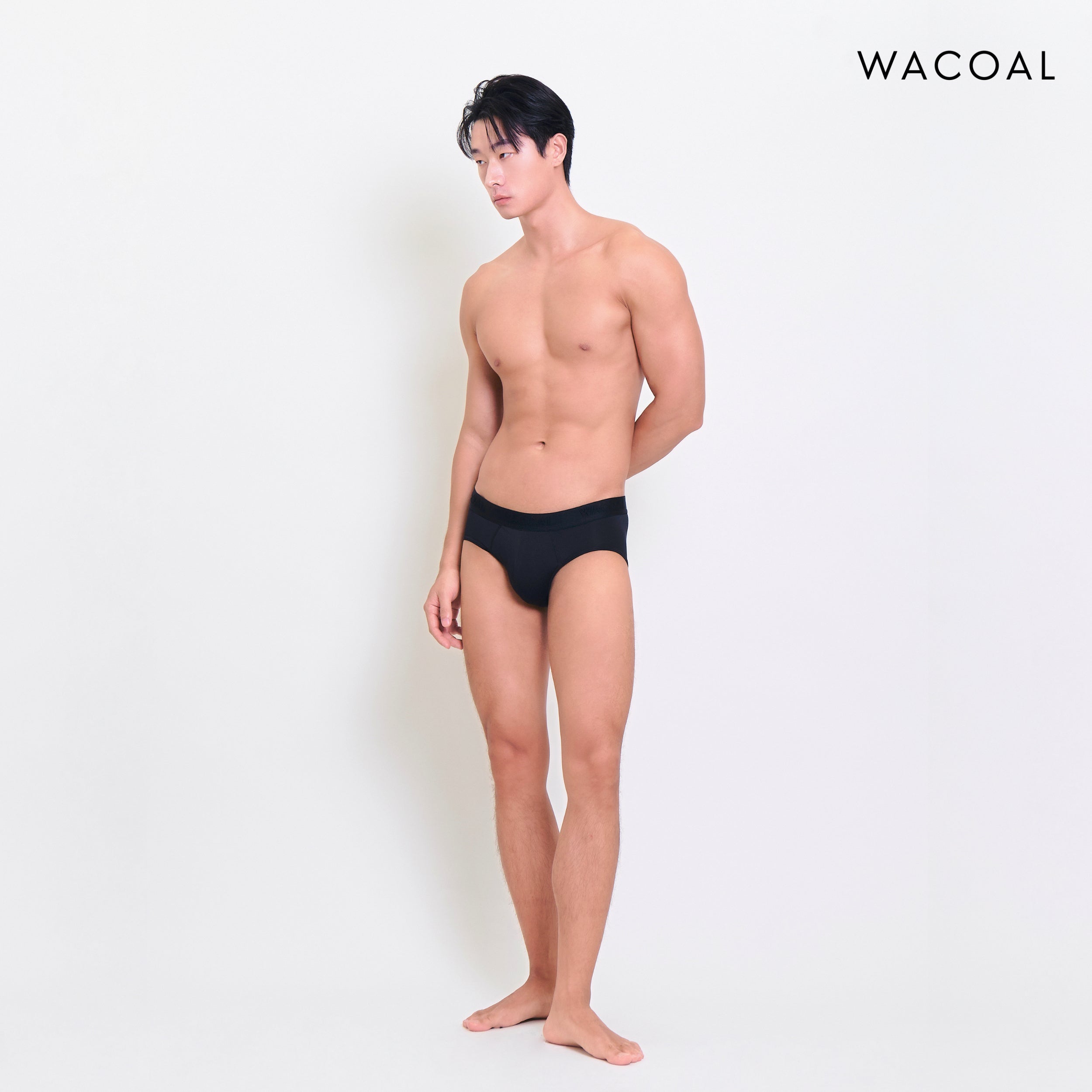 Wacoal กางเกงในผู้ชาย BAMBOO FILAGEN (BIKINI) รุ่น WXU303 สี ดำ (BL)
