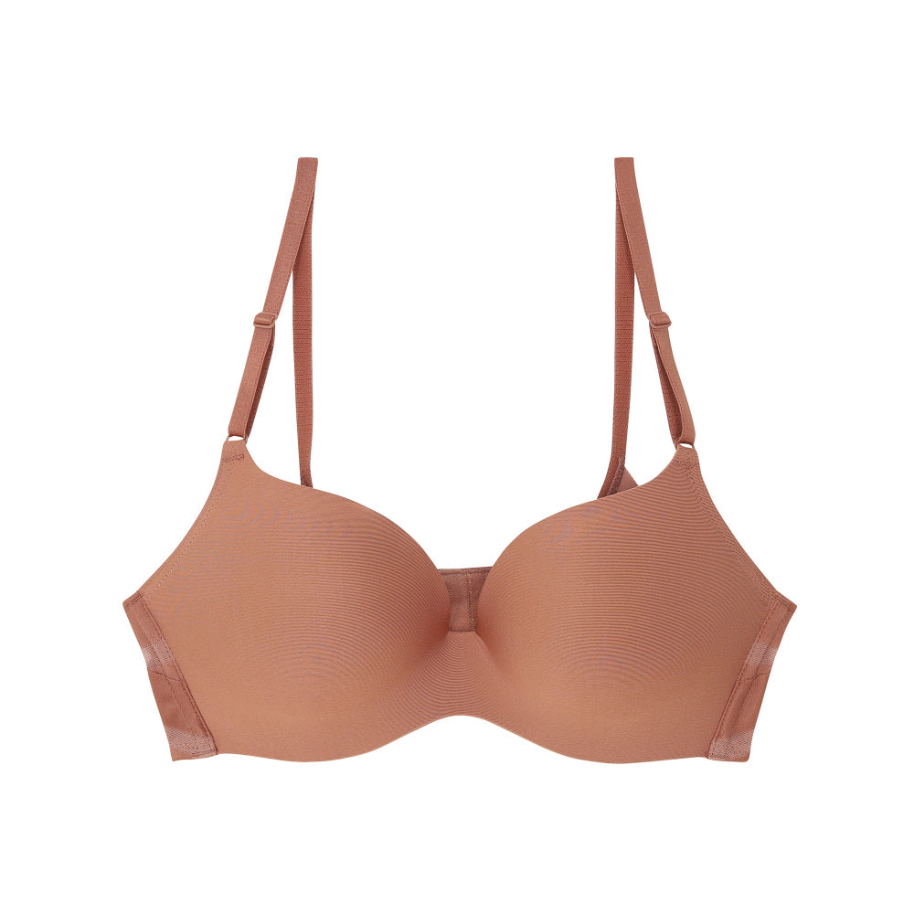 Wacoal Mood New Travel Bra บราม้วนได้ ไร้โครง รุ่น MM1E36 สีน้ำตาล (BN)