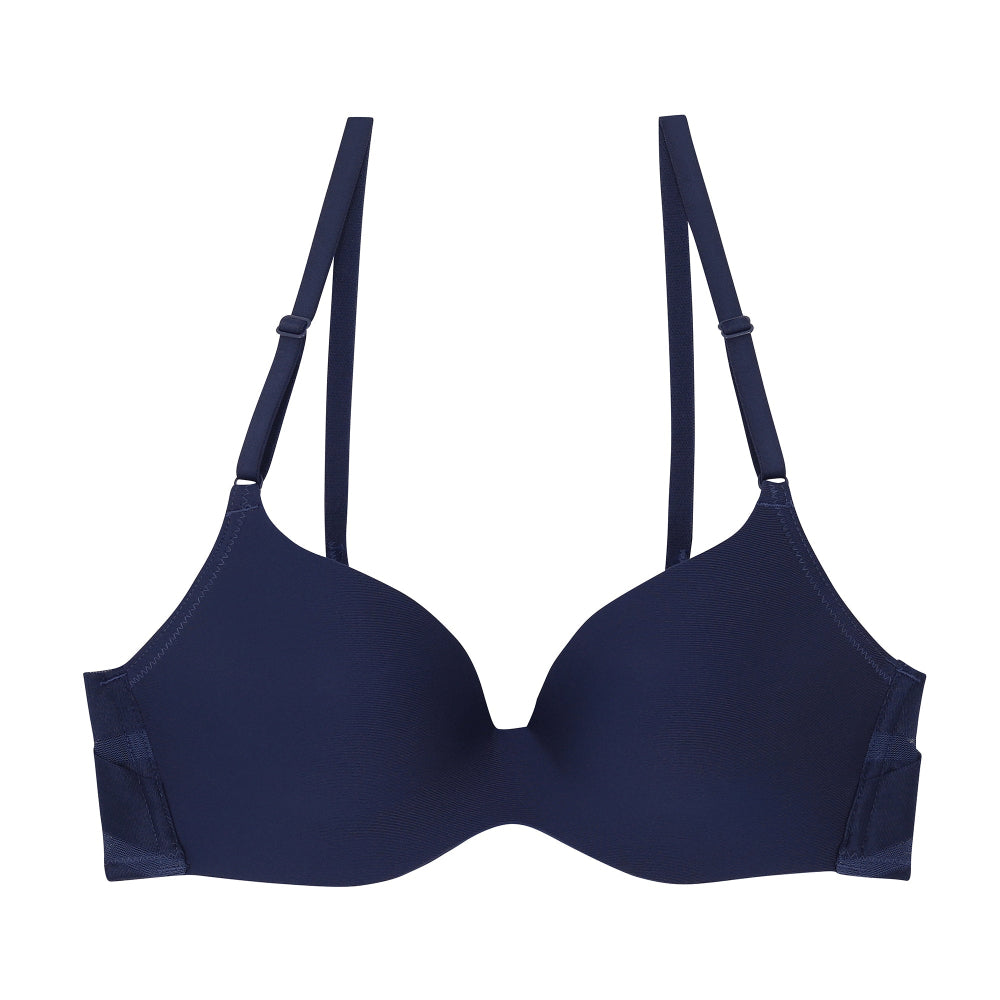 Wacoal Mood New Travel Bra บราม้วนได้ ไร้โครง รุ่น MM1E36 สีน้ำเงิน (BU)