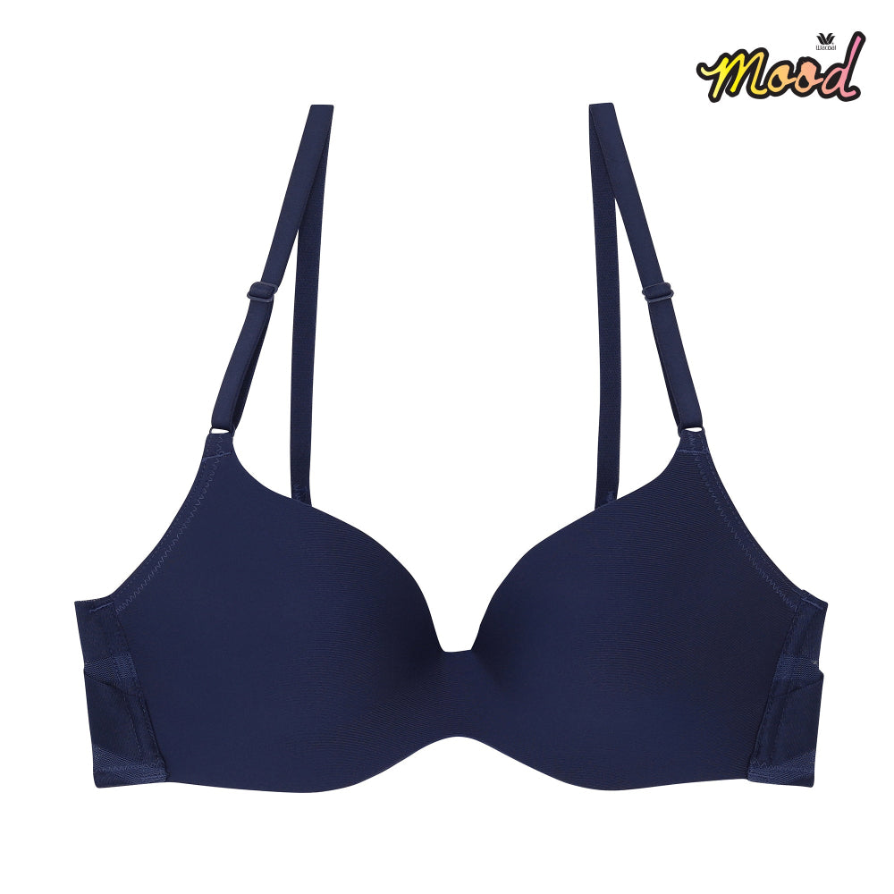 Wacoal Mood New Travel Bra บราม้วนได้ ไร้โครง รุ่น MM1E36 สีน้ำเงิน (BU)