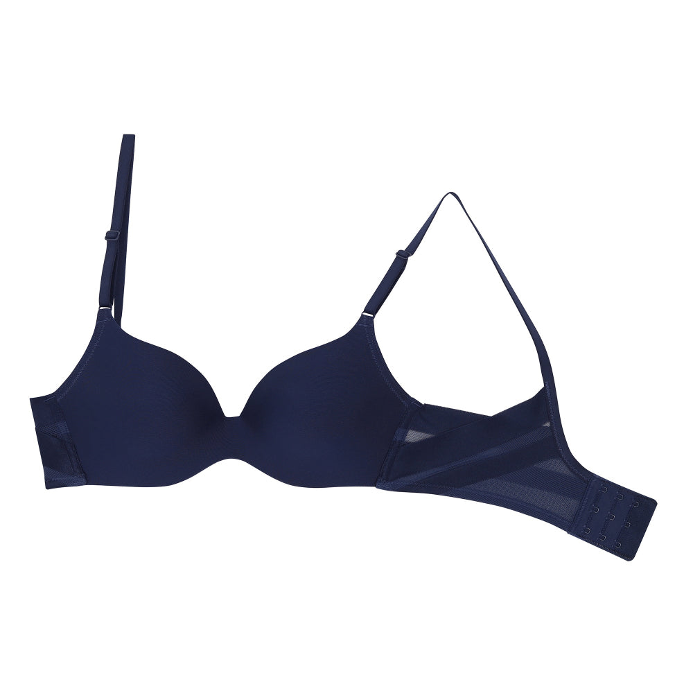 Wacoal Mood New Travel Bra บราม้วนได้ ไร้โครง รุ่น MM1E36 สีน้ำเงิน (BU)