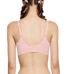 Wacoal Mood smooth underwear set, wireless bra, Smart Size, padded foam, model MM1F06, pink (LP)