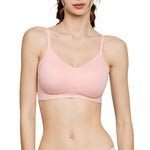 Wacoal Mood smooth underwear set, wireless bra, Smart Size, padded foam, model MM1F06, pink (LP)