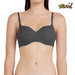 Wacoal Mood teenage underwear, non-wired bra, model MM1F18, grey-black (DG)