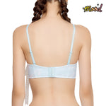 Wacoal Mood Summer Smoothie Bra, non-wired strapless bra, model MM1H46 (paired with panties, model MUMH46), blue (LT)