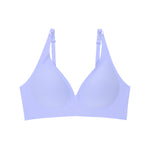 Wacoal Mood smooth underwear set, wireless bra, Smart Size, thin foam, model MM1X72, purple (LV)