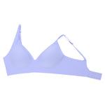 Wacoal Mood smooth underwear set, wireless bra, Smart Size, thin foam, model MM1X72, purple (LV)