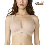 Wacoal Mood Smooth Bra ชุดชั้นในวัยรุ่น บราไร้ตะเข็บ รุ่น MM1X82 สีเบจ (BE)