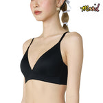 Wacoal Mood Smooth Bra, teenage underwear, seamless bra, model MM1X82, black (BL)