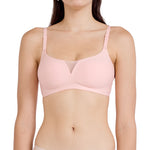 Wacoal Mood Smooth Bra, teenage underwear, seamless bra, model MM1F12, cream color (CR)
