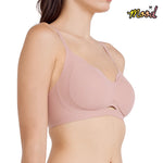 Wacoal Mood Smooth Bra, teenage underwear, seamless bra, model MM1F12, cream color (CR)