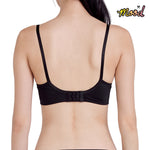 Wacoal Mood Buddy bra Smart Size ชุดชั้นในวัยรุ่น รุ่น MM1Y05 (กางเกงในเข้าคู่ รุ่น MUMY05) สีดำ (BL)