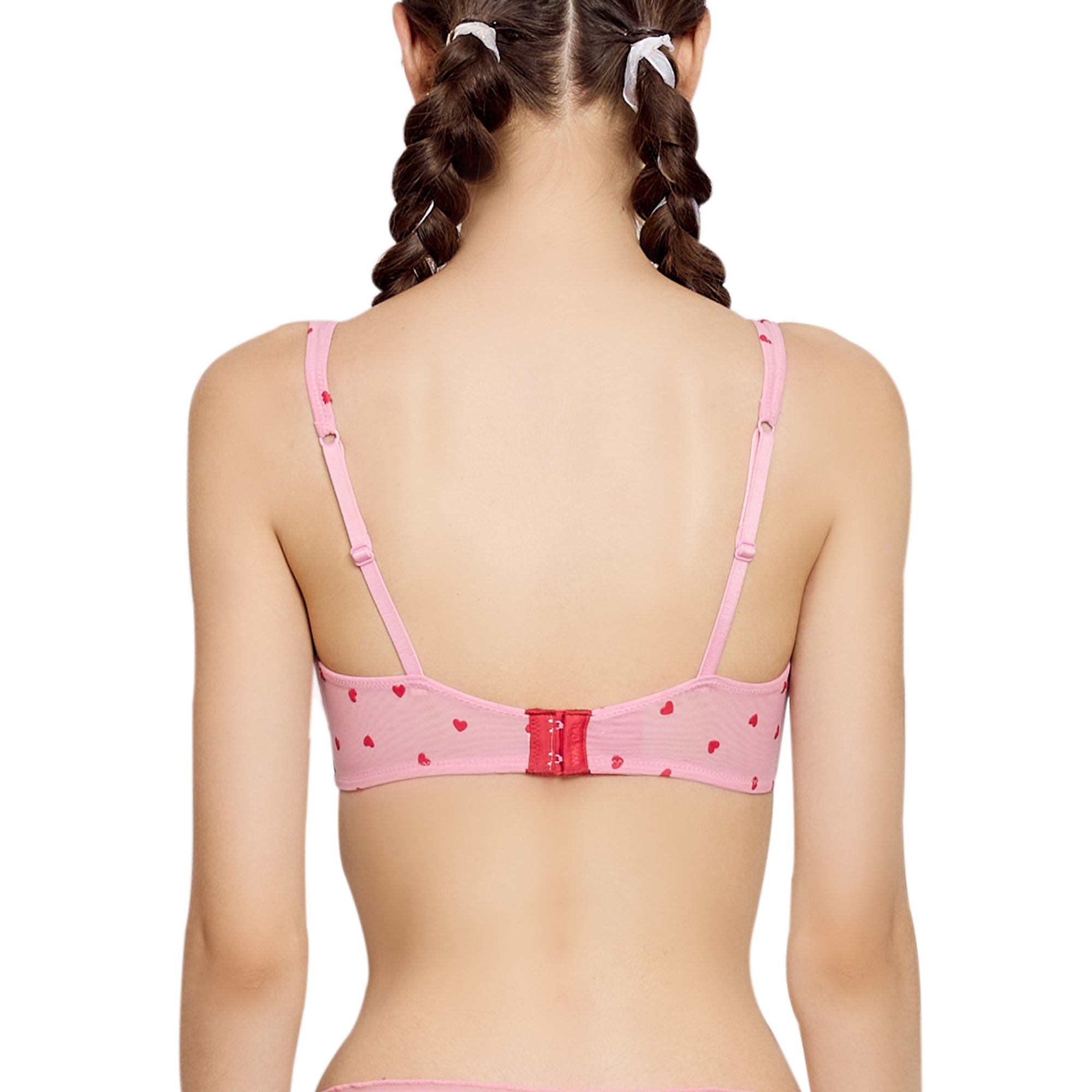 Wacoal Mood ชุดชั้นในวัยรุ่น บราไร้โครง รุ่น MM1Y15 (เข้าคู่ MUMY15 )สีชมพู (CP)