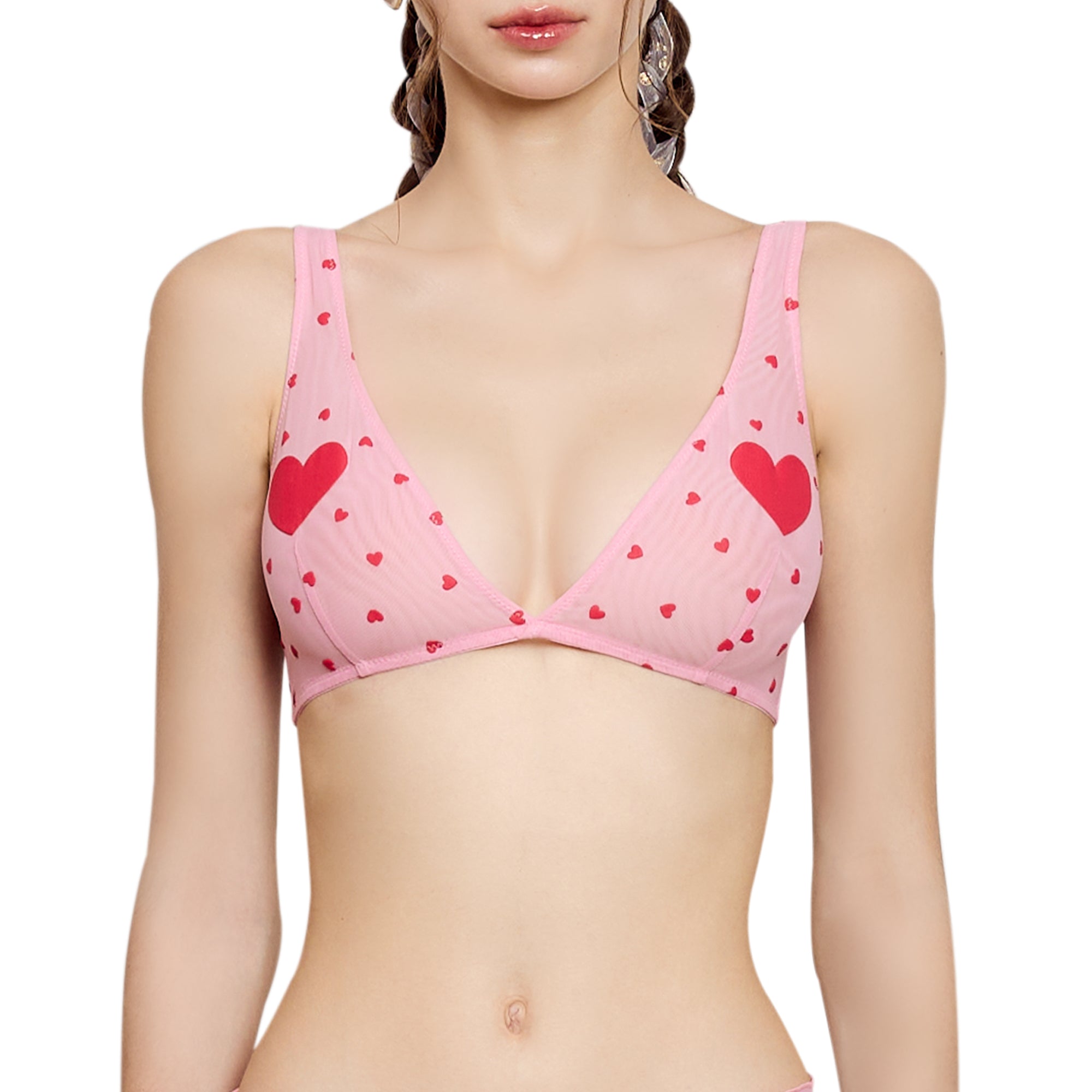 Wacoal Mood ชุดชั้นในวัยรุ่น บราไร้โครง รุ่น MM1Y15 (เข้าคู่ MUMY15 )สีชมพู (CP)