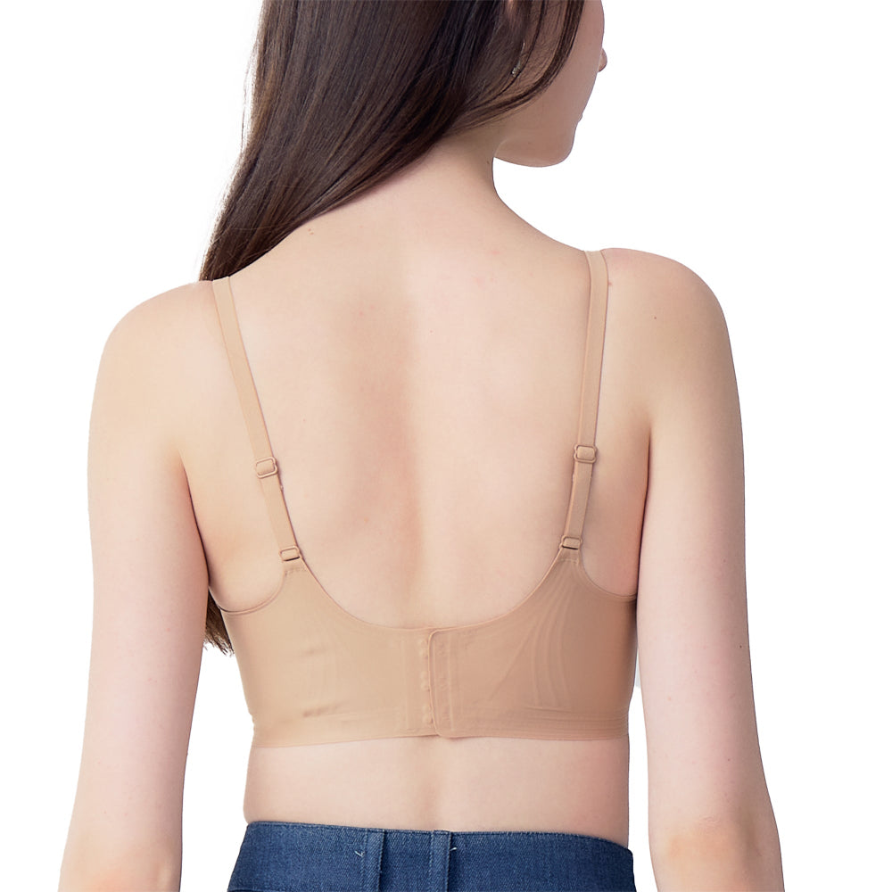 Wacoal Mood ชุดชั้นเนียน บราไร้โครง รุ่น MM1Y18 สีเบจ (BE)