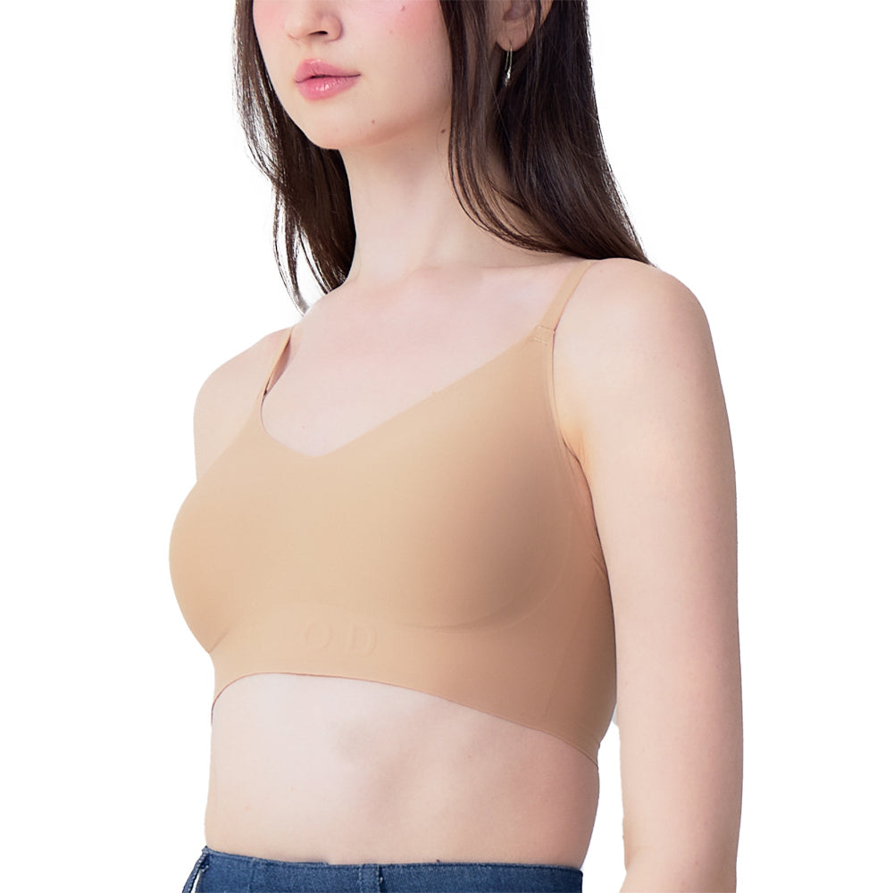 Wacoal Mood ชุดชั้นเนียน บราไร้โครง รุ่น MM1Y18 สีเบจ (BE)