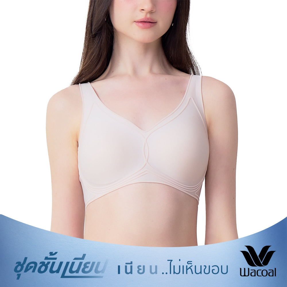 Wacoal Mood ชุดชั้นเนียน บราไร้โครง รุ่น MM1Y22 สีเบจ (BE)