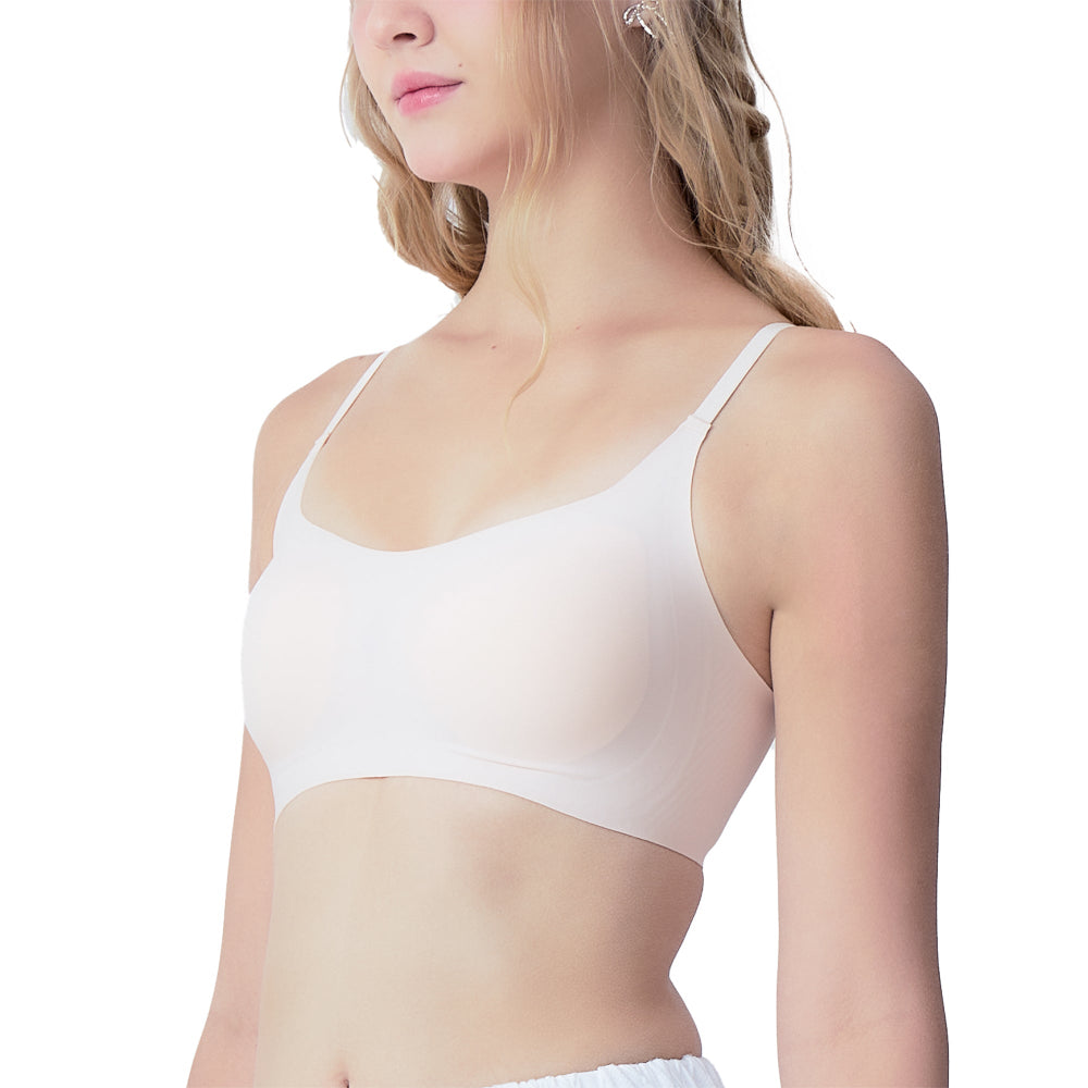 Wacoal Mood ชุดชั้นเนียน บราไร้โครง รุ่น MM1Y23 สีเหลืองไข่ไก่ (CB)