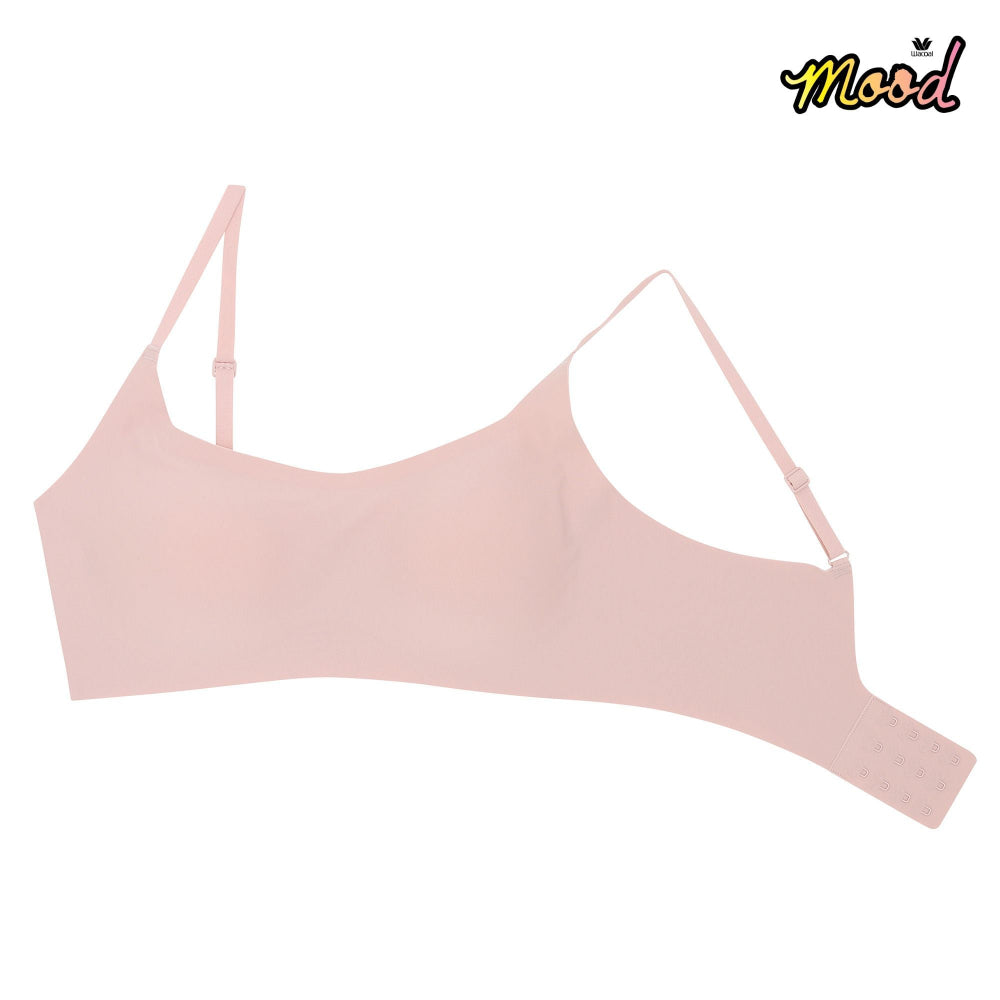 Wacoal Mood ชุดชั้นเนียน บราไร้โครง รุ่น MM1Y23 สีชมพู (PI)