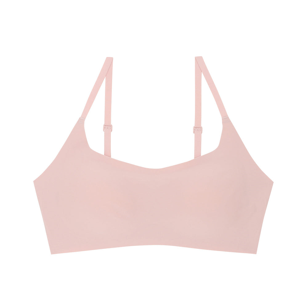 Wacoal Mood ชุดชั้นเนียน บราไร้โครง รุ่น MM1Y23 สีชมพู (PI)