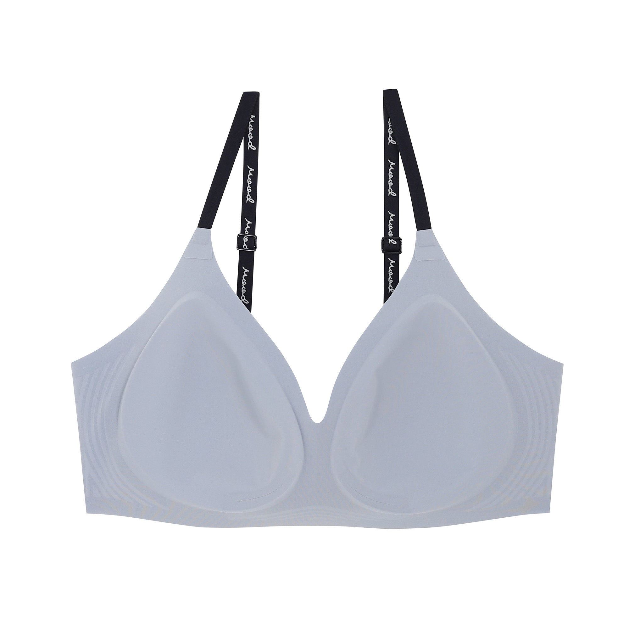 Wacoal Mood ชุดชั้นเนียน บราไร้โครง Smart Size เสริมฟองน้ำ รุ่น MM1Y24 สีเทาอ่อน (LI)