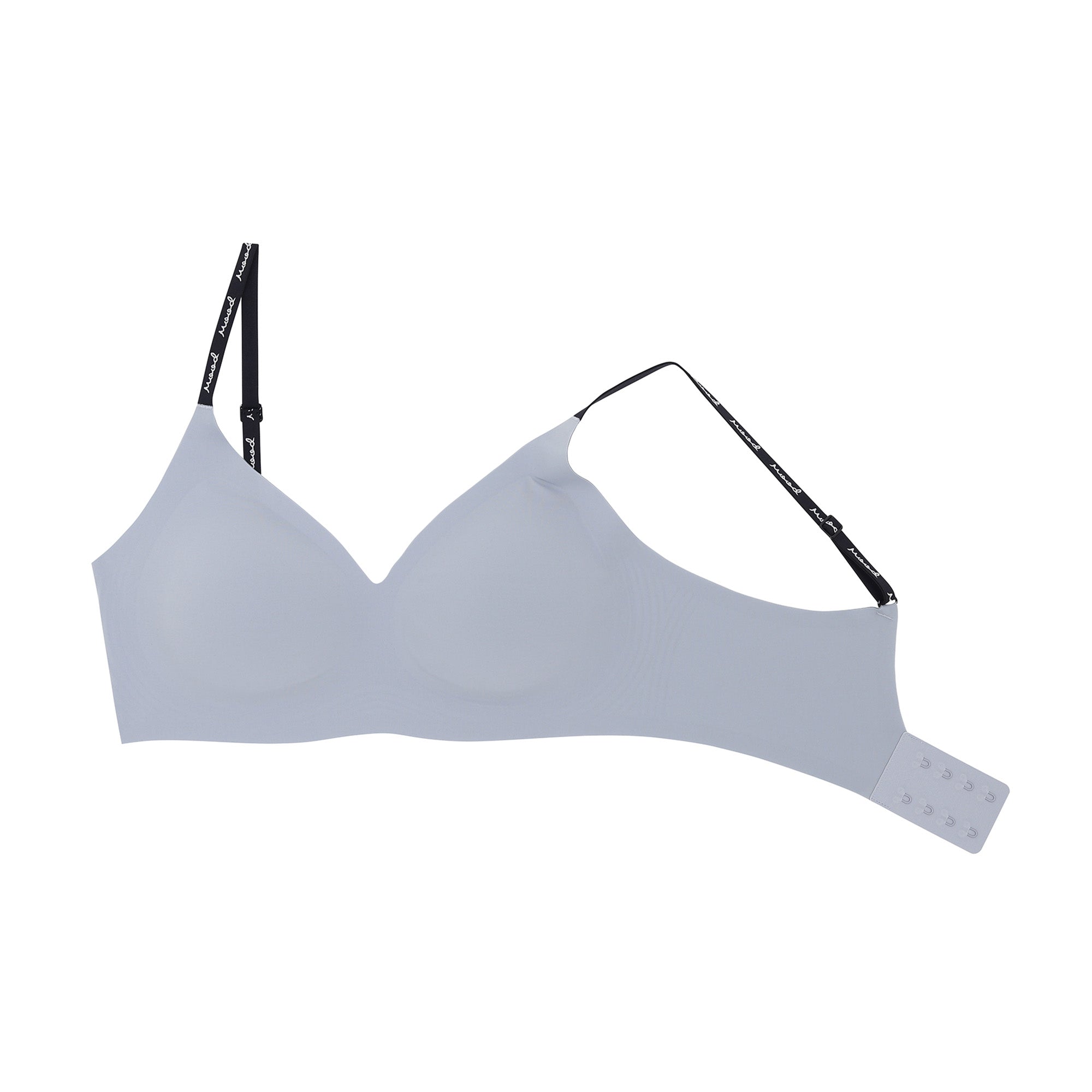 Wacoal Mood ชุดชั้นเนียน บราไร้โครง Smart Size เสริมฟองน้ำ รุ่น MM1Y24 สีเทาอ่อน (LI)