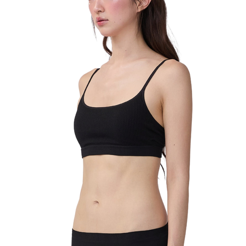 Wacoal Mood Comfy Bra ชุดชั้นในวัยรุ่น บราไร้โครง รุ่น MM1Y50 สีดำ (BL)