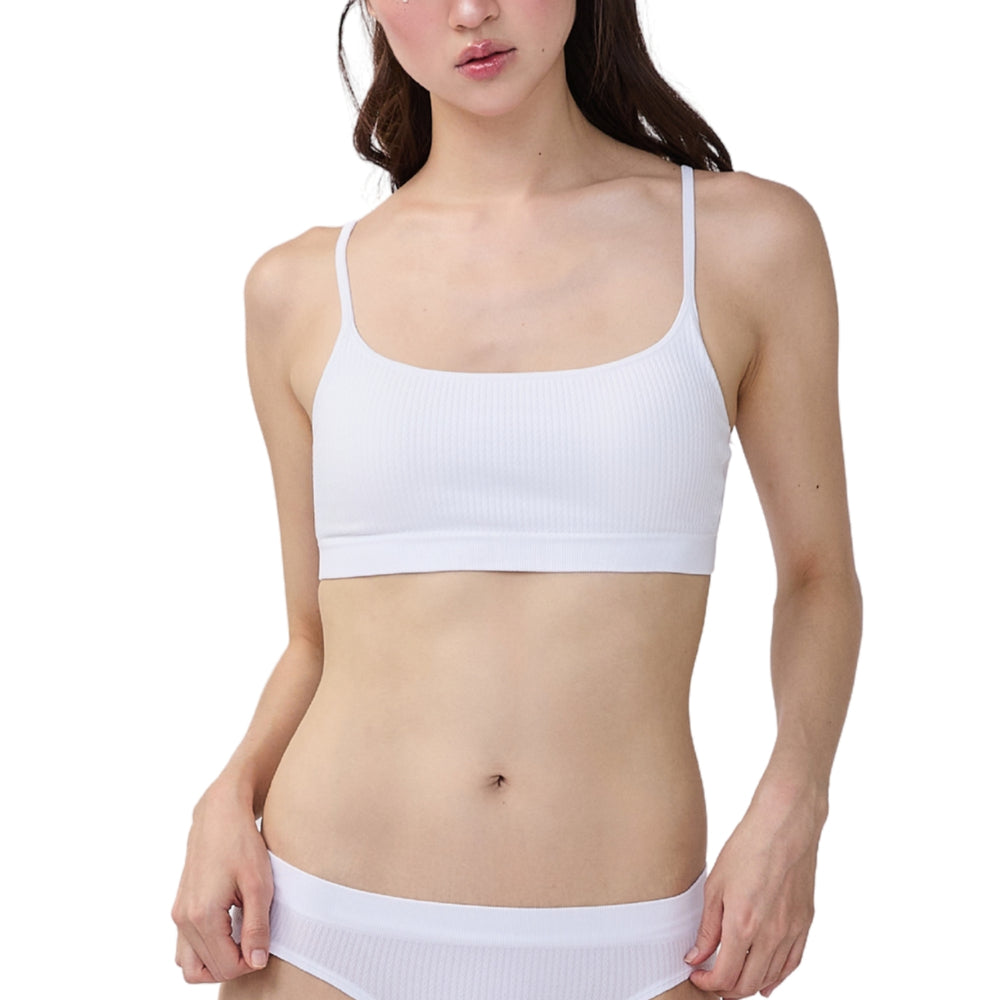 Wacoal Mood Comfy Bra ชุดชั้นในวัยรุ่น บราไร้โครง รุ่น MM1Y50 สีขาว (WH)