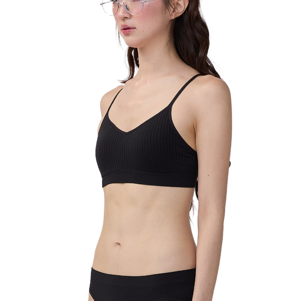 Wacoal Mood Comfy Bra ชุดชั้นในวัยรุ่น บราไร้โครง รุ่น MM1Y51 สีดำ (BL)