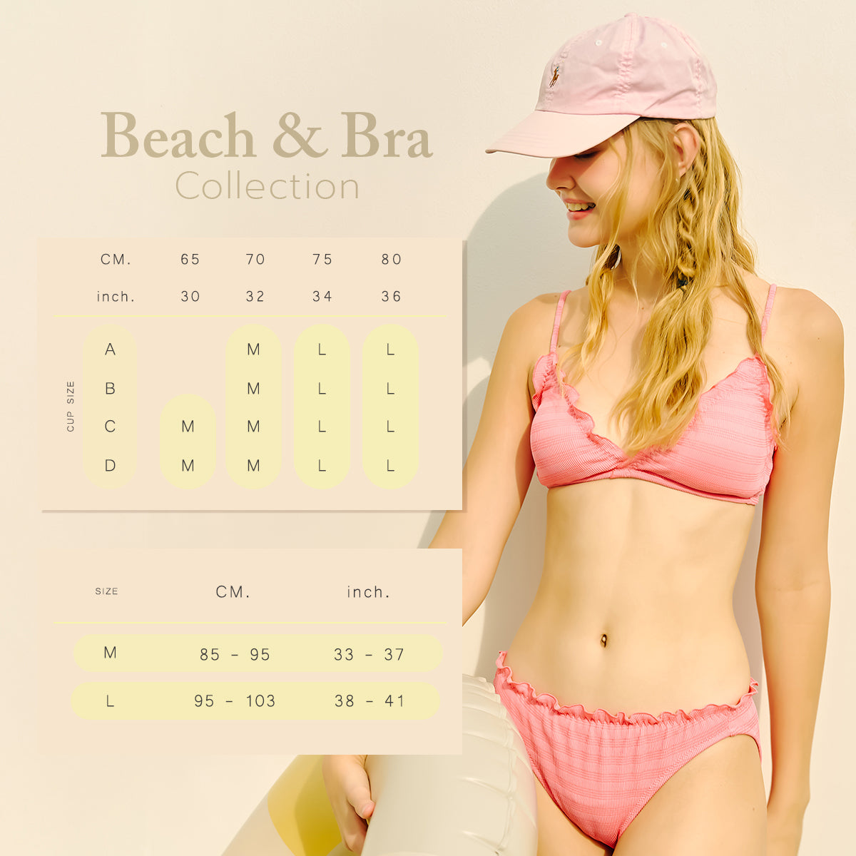 Wacoal Mood Beach & Bra ชุดชั้นในใส่ว่ายน้ำได้ รุ่น MM1U11 เข้าคู่ กางเกงในว่ายน้ำ รุ่น MM6U11 สีแดง (RE)
