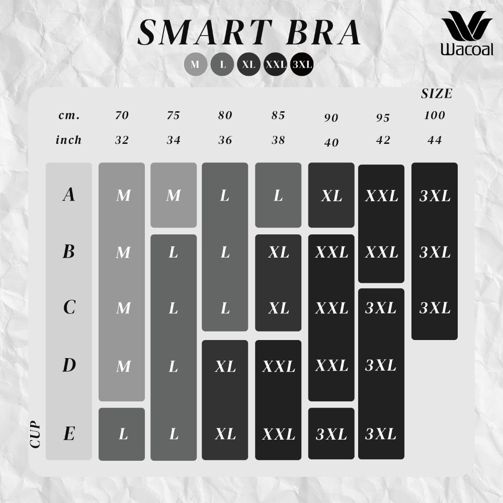 Wacoal Smart Size บราไร้โครง เสริมฟองน้ำ 15 มิล รุ่น WB5Y01 สีโอวัลติน (OT)