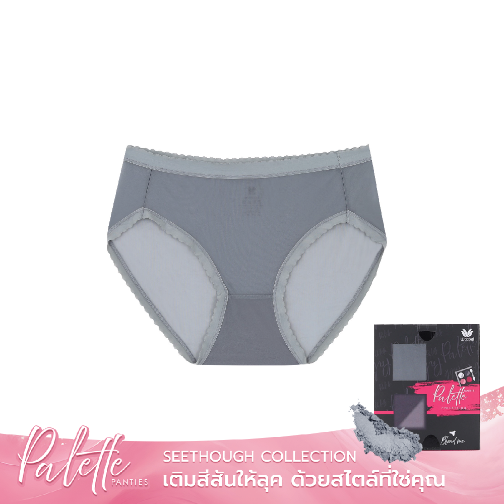 Wacoal Palette Panties กางเกงใน See-Through รุ่น MUMP03 สีเทา (GY)