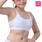 Wacoal Bloom Step 3 children's underwear, sports design children's bra, model WB1Y11, white (WH)