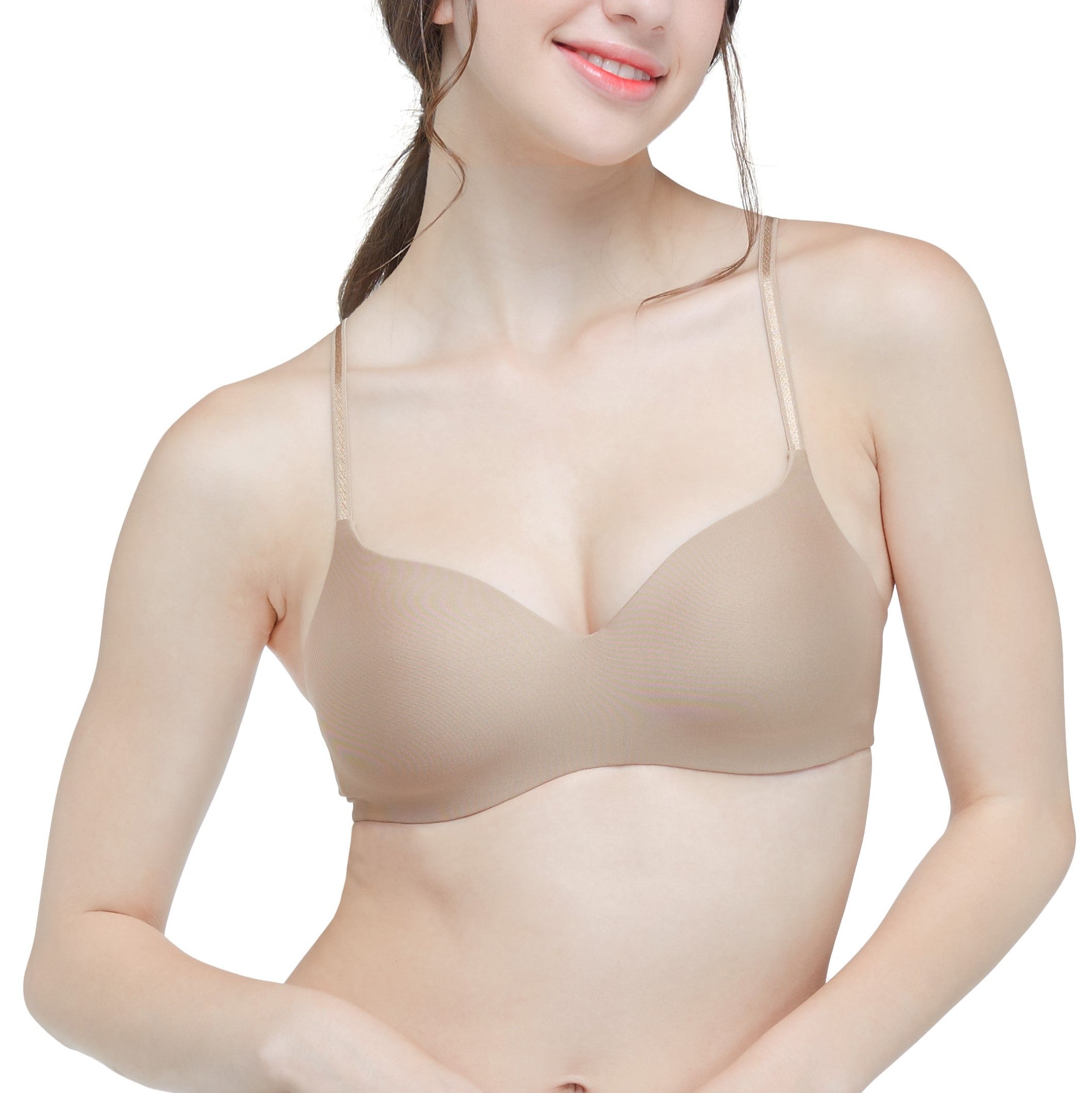 Wacoal Wireless bra บราไร้โครง กระชับทรงสวย รุ่น WB3A14 สีโอวัลติน (OT)