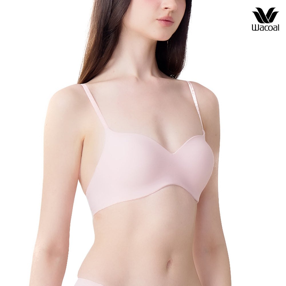 Wacoal บราไร้โครง ที่สุดของความสบาย The Best of Wacoal รุ่น WB3A14 สีชมพูอ่อนอมส้ม (SG)
