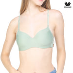 Wacoal Surprise Comfort Bra, no-frame bra, 8 mm thin sponge, soft and comfortable, model WB3X96, black (BL)