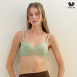 Wacoal Surprise Comfort Bra, no-frame bra, 8 mm thin sponge, soft and comfortable, model WB3X96, black (BL)