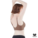 Wacoal smooth underwear set, wireless bra, Smart Size, padded, 2-piece pack, model WB3Y28/WB3228, brown (BR)