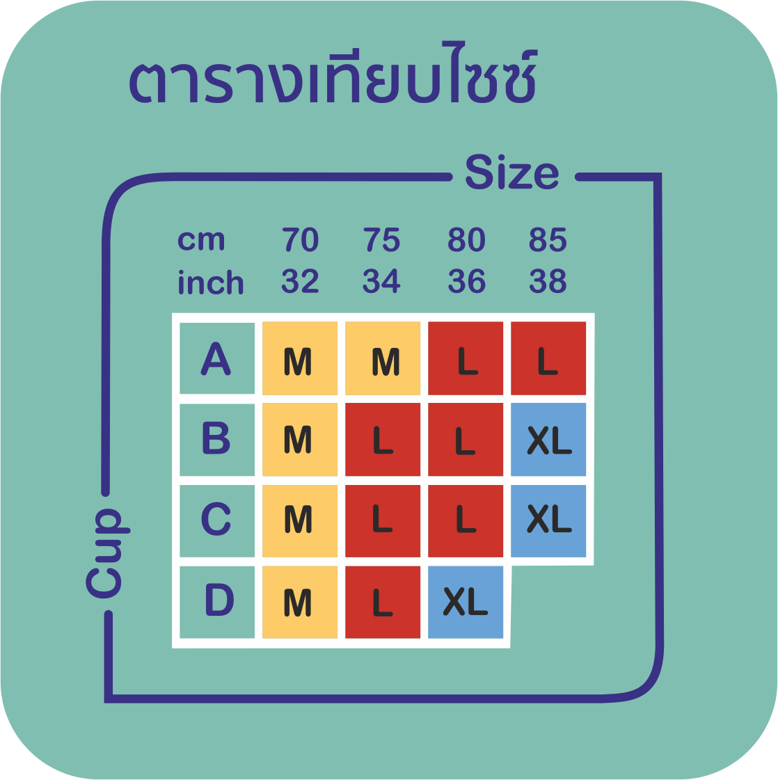 Wacoal Go Girls Smart Size Sexy Look บราไร้โครงวาโก้ รุ่น WB3Y37 สีเขียว (GR)
