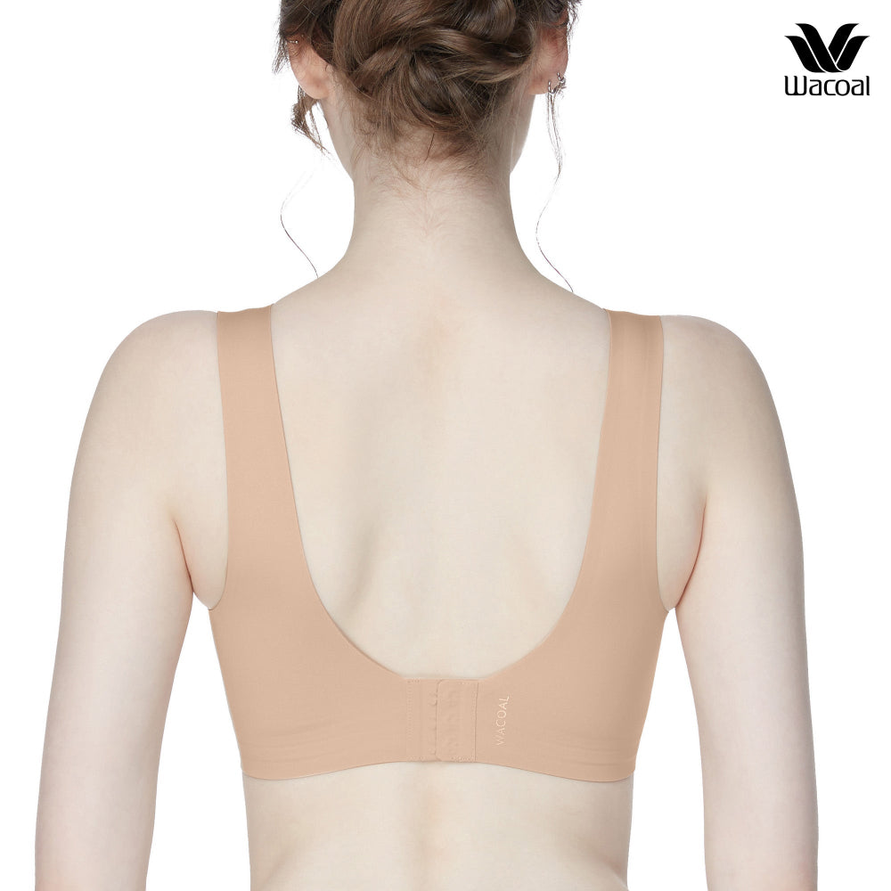 Wacoal Smart Size บราไร้โครง ฟองน้ำบาง 8 มิล รุ่น WB5Y02 สีโอวัลติน (OT)
