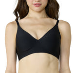 Wacoal Go Girls Smart Size Low Back Bra, Wacoal wireless bra, model WB3Y40, black (BL)