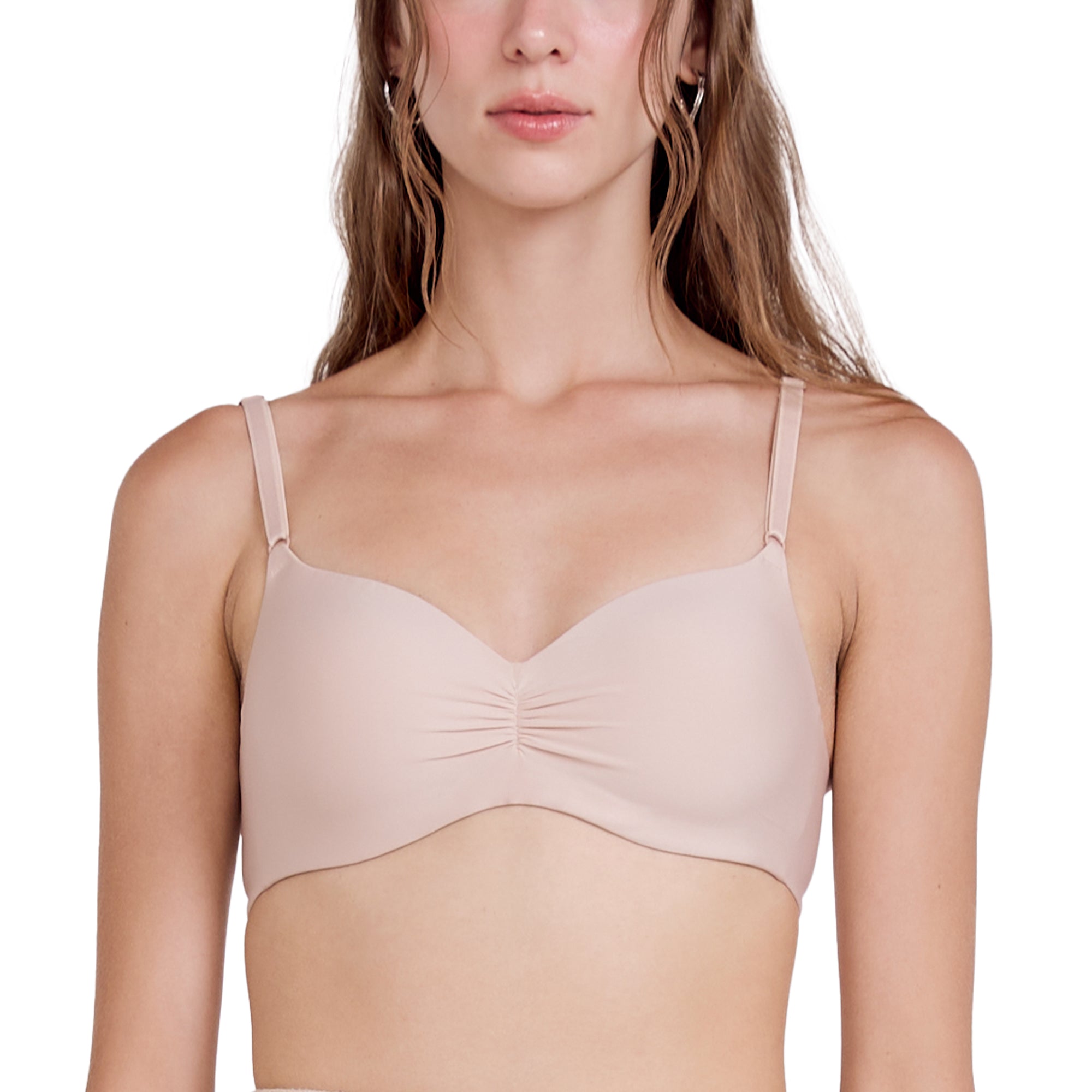 Wacoal Smart Size Easy Matching Bra บราไร้โครงวาโก้ รุ่น WB3Y41 สีเบจ (BE)