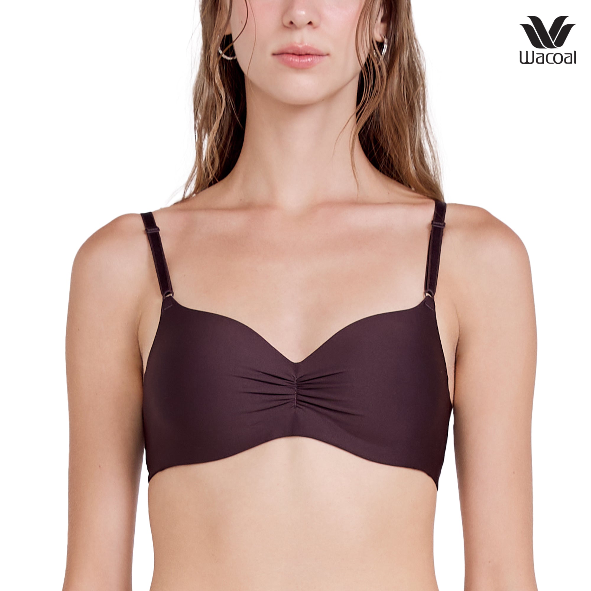 Wacoal Smart Size Easy Matching Bra บราไร้โครงวาโก้ รุ่น WB3Y41 สีน้ำตาลไหม้ (BT)